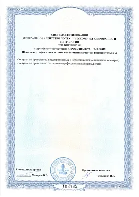 Приложение №1 к Сертификату соответствия №РОСС RU.31499.ИЕМ0.В0418