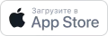 Иконка с надписью 'Загрузите в App Store' с логотипом Apple.